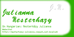 julianna mesterhazy business card